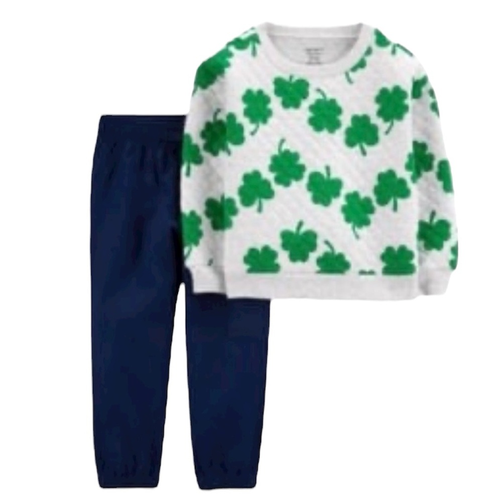 Boys Carter’s 5T St Paddy’s Shamrock Jogger Set